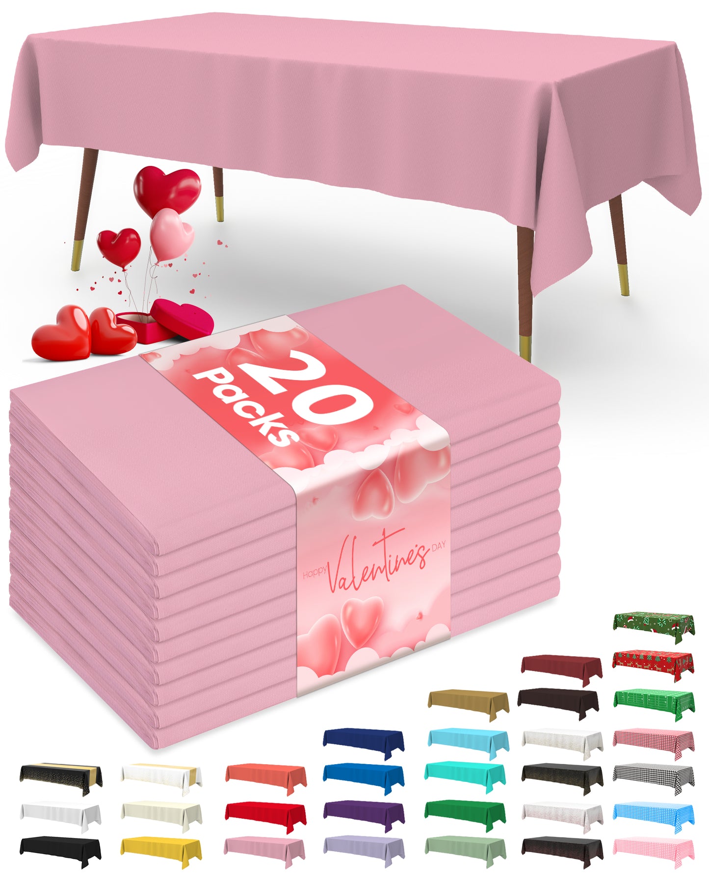 Table Cloth for Valentines Day Decorations