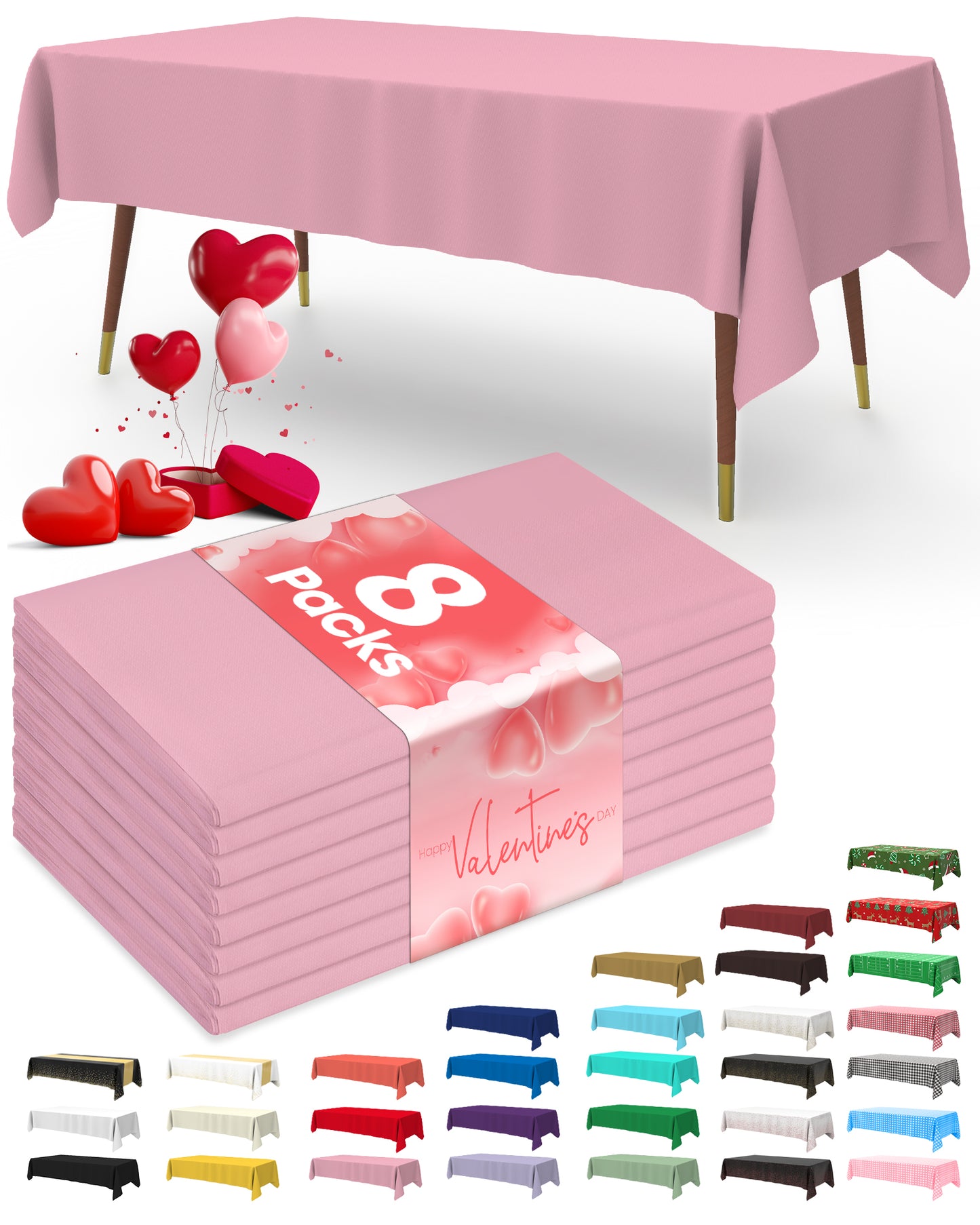 Table Cloth for Valentines Day Decorations