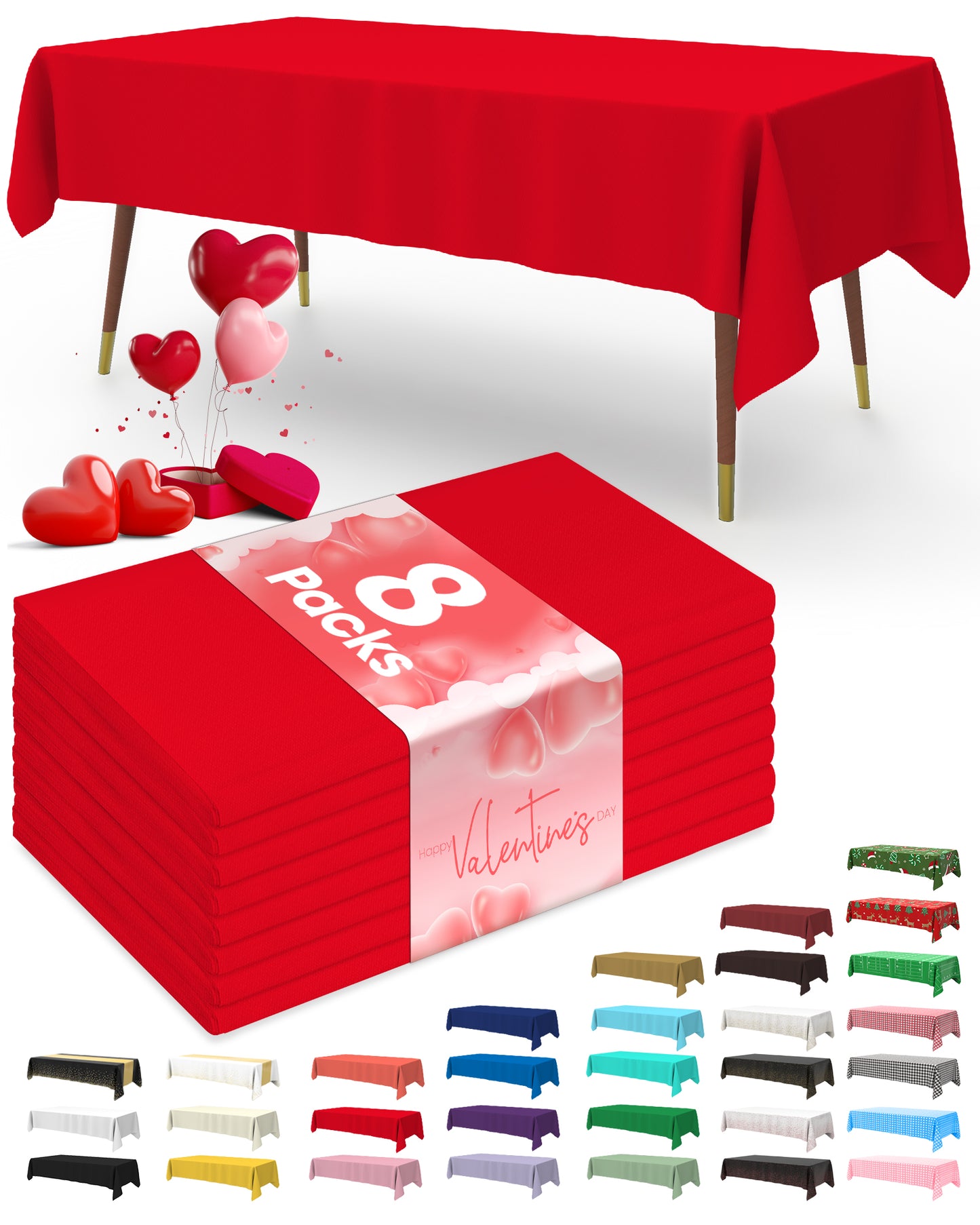 Table Cloth for Valentines Day Decorations