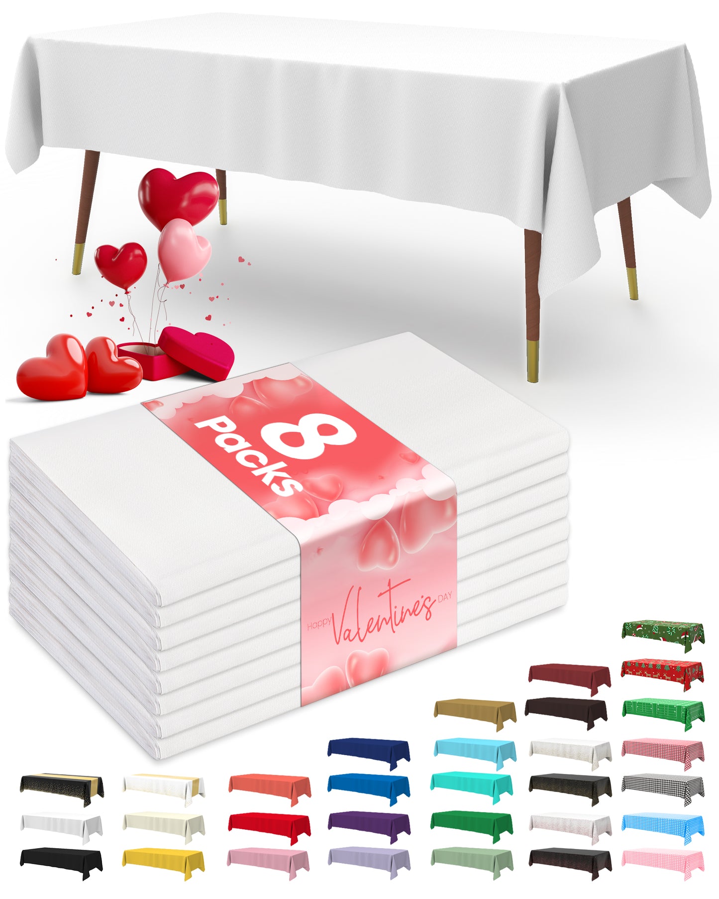Table Cloth for Valentines Day Decorations