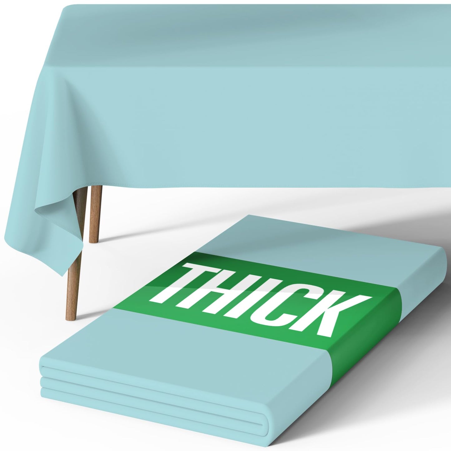 Pureegg Rectangle Table Cloth 60" x 84" – Durable Polyester Tablecloth Offers Reusable & Washable Protection, Ideal for Outdoor Party, Picnic, Wedding, Banquet and Birthday, 1 Pack, Black
