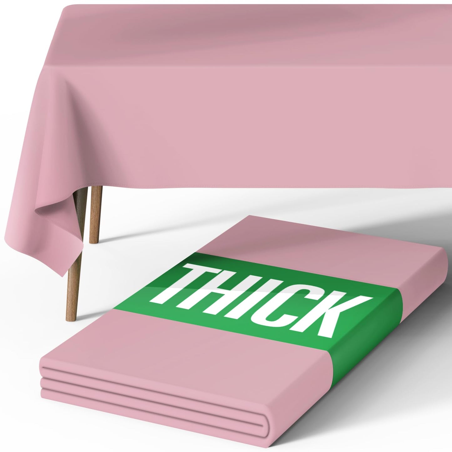 Pureegg Rectangle Table Cloth 60" x 84" – Durable Polyester Tablecloth Offers Reusable & Washable Protection, Ideal for Outdoor Party, Picnic, Wedding, Banquet and Birthday, 1 Pack, Black