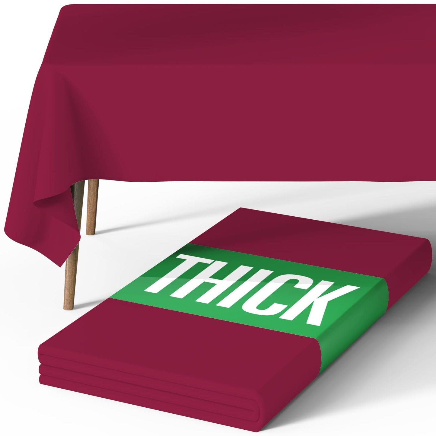 Pureegg Rectangle Table Cloth 60" x 84" – Durable Polyester Tablecloth Offers Reusable & Washable Protection, Ideal for Outdoor Party, Picnic, Wedding, Banquet and Birthday, 1 Pack, Black