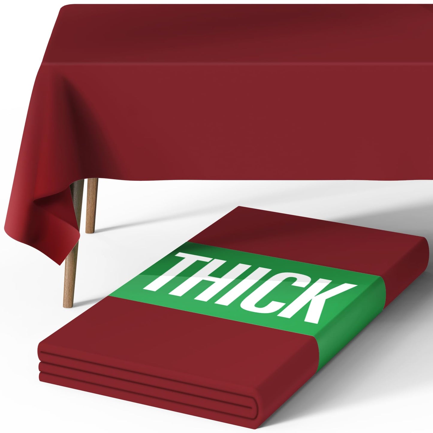 Pureegg Rectangle Table Cloth 60" x 84" – Durable Polyester Tablecloth Offers Reusable & Washable Protection, Ideal for Outdoor Party, Picnic, Wedding, Banquet and Birthday, 1 Pack, Black
