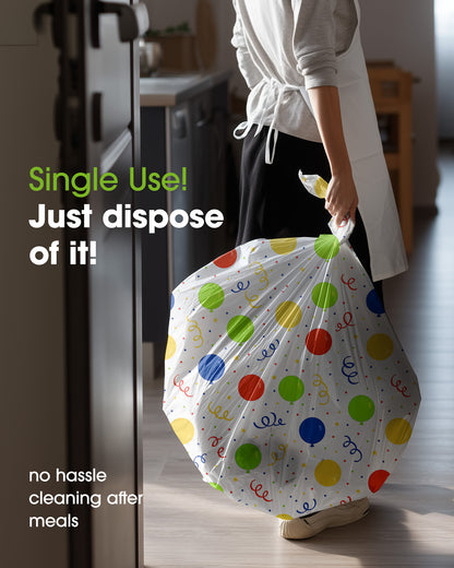 Pureegg Plastic Table Cloth 10 Pack, 54 x 108 Inch Disposable Table Cloths for Party, Picnic and Wedding, Rectangle