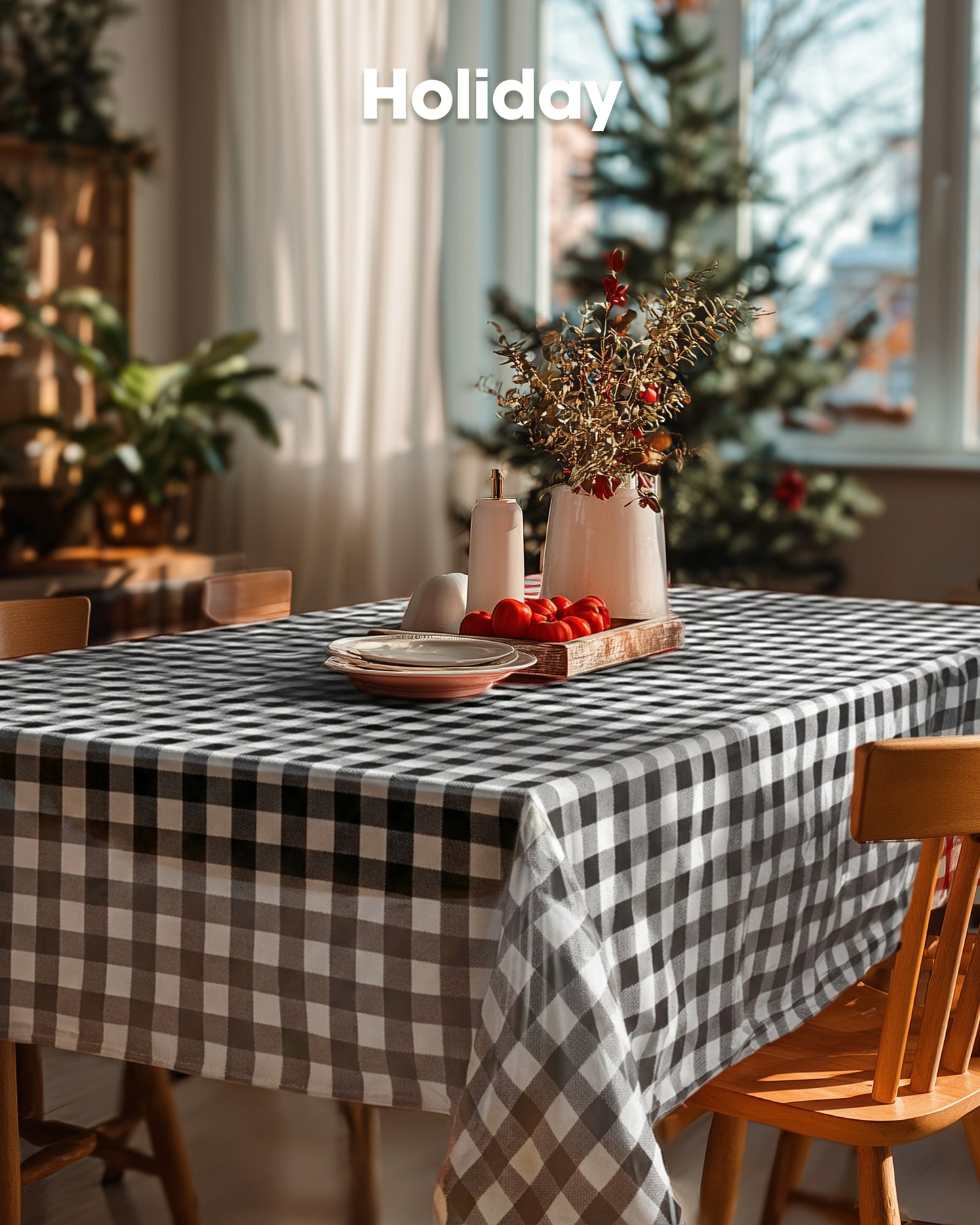 Pureegg Plastic Table Cloth 10 Pack, 54 x 108 Inch Disposable Table Cloths for Party, Picnic and Wedding, Rectangle