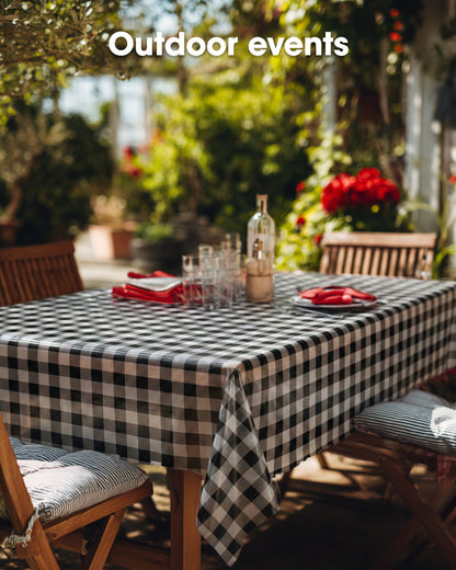 Pureegg Plastic Table Cloth 10 Pack, 54 x 108 Inch Disposable Table Cloths for Party, Picnic and Wedding, Rectangle