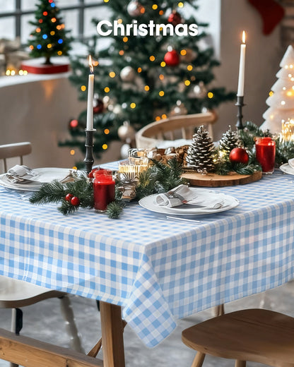 Pureegg Plastic Table Cloth 10 Pack, 54 x 108 Inch Disposable Table Cloths for Party, Picnic and Wedding, Rectangle