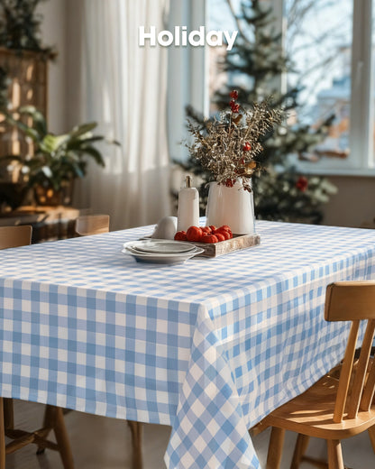 Pureegg Plastic Table Cloth 10 Pack, 54 x 108 Inch Disposable Table Cloths for Party, Picnic and Wedding, Rectangle