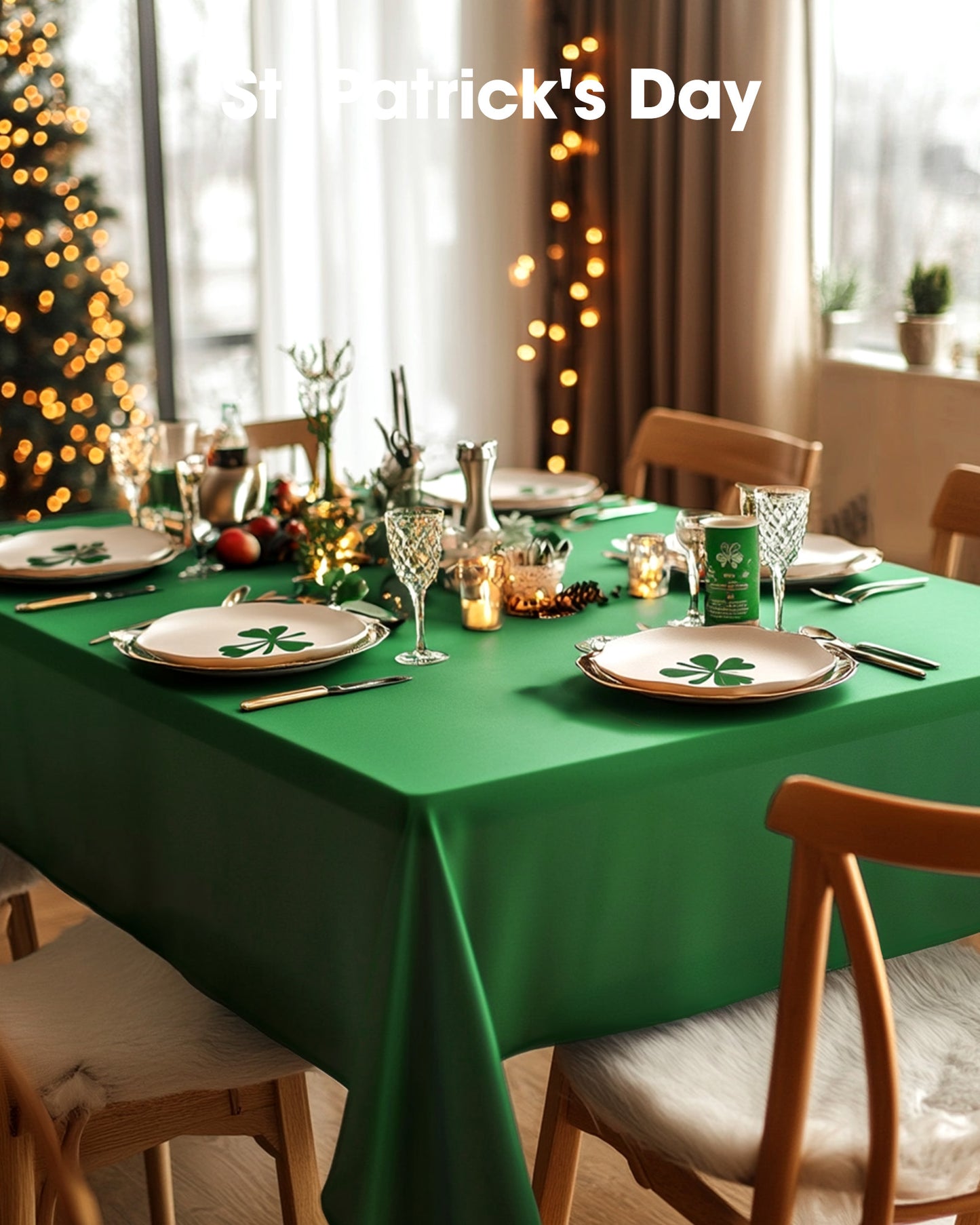 Pureegg Plastic Table Cloth Disposable 3 Pack, 54x108 Inch Rectangular Table Cloth, Leakproof Table Cover for Party, Picnic, US210-3