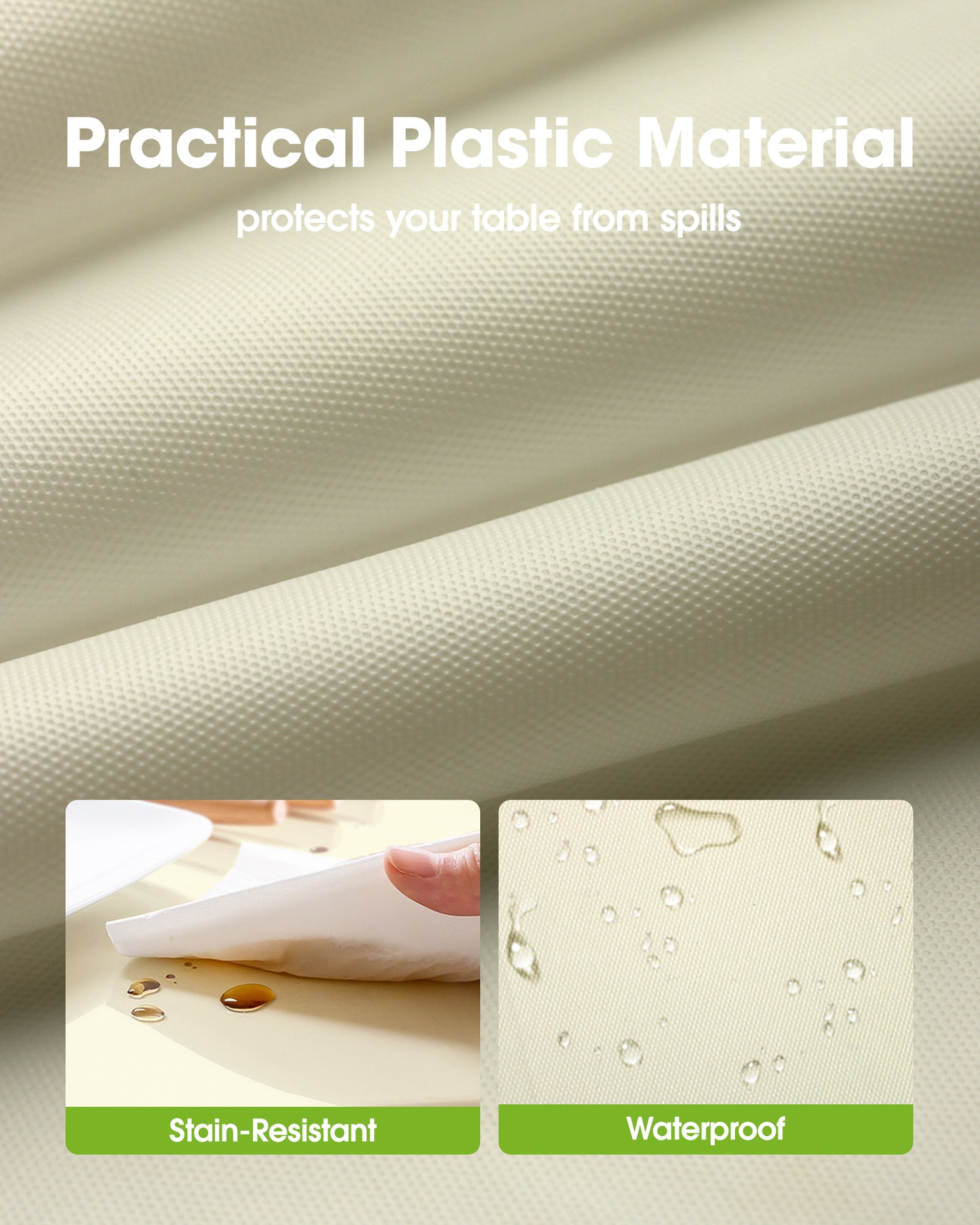 Pureegg Plastic Table Cloth 10 Pack, 54 x 108 Inch Disposable Table Cloths for Party, Picnic and Wedding, Rectangle