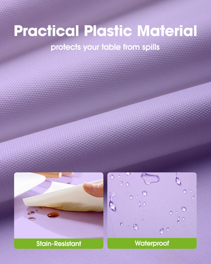 Pureegg Plastic Table Cloth 10 Pack, 54 x 108 Inch Disposable Table Cloths for Party, Picnic and Wedding, Rectangle