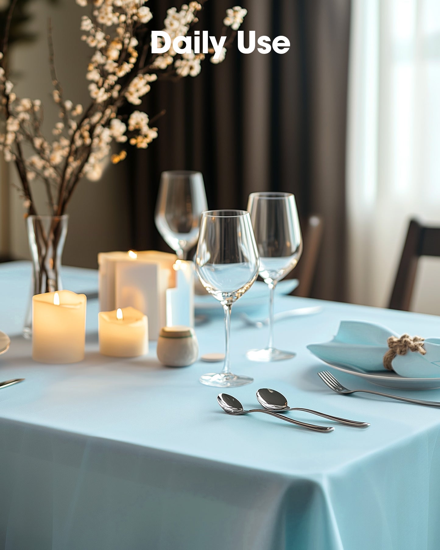 Pureegg Plastic Table Cloth 10 Pack, 54 x 108 Inch Disposable Table Cloths for Party, Picnic and Wedding, Rectangle