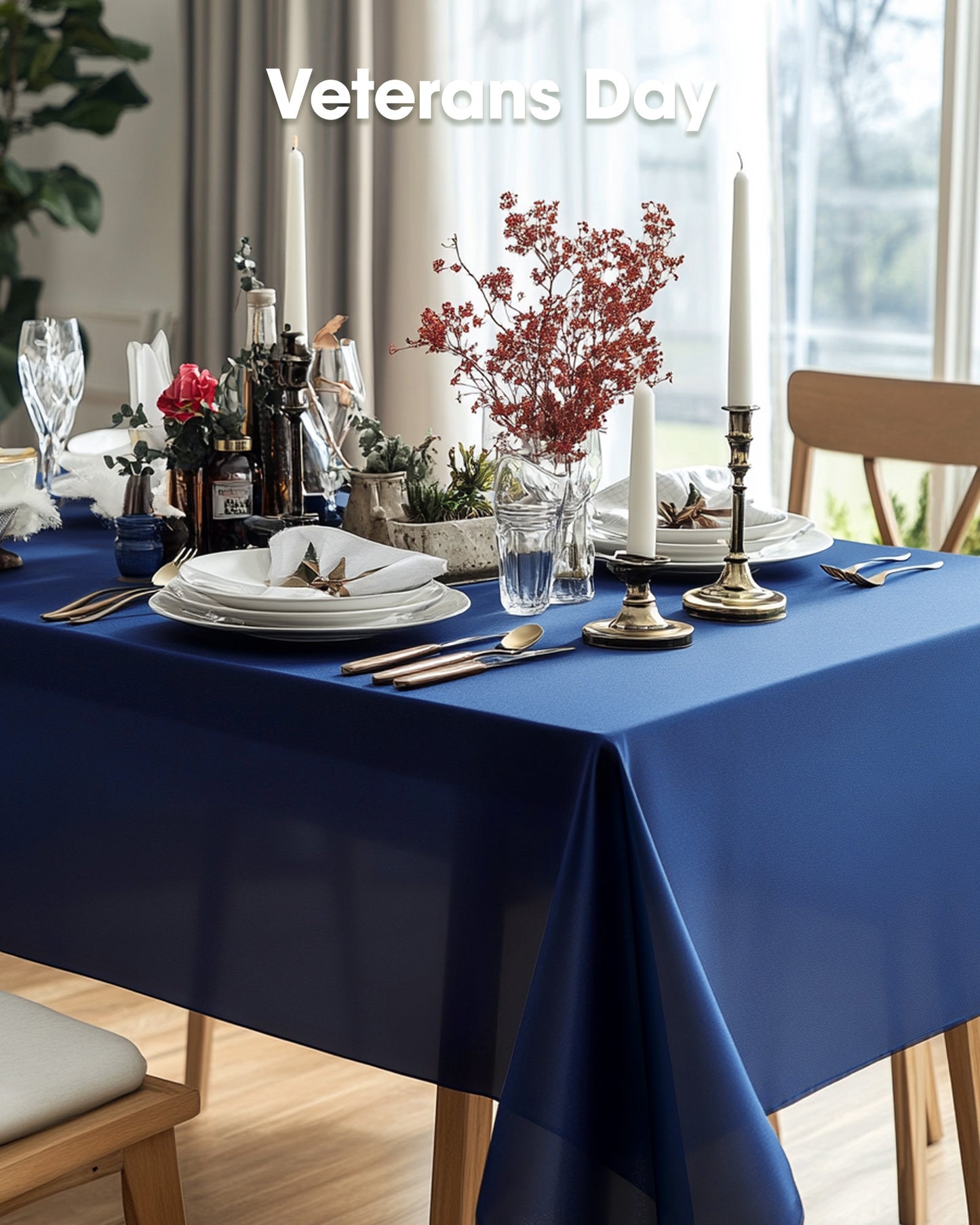 Pureegg Plastic Table Cloth Disposable 3 Pack, 54x108 Inch Rectangular Table Cloth, Leakproof Table Cover for Party, Picnic, US210-3