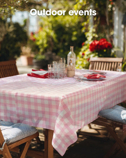Pureegg Plastic Table Cloth 10 Pack, 54 x 108 Inch Disposable Table Cloths for Party, Picnic and Wedding, Rectangle