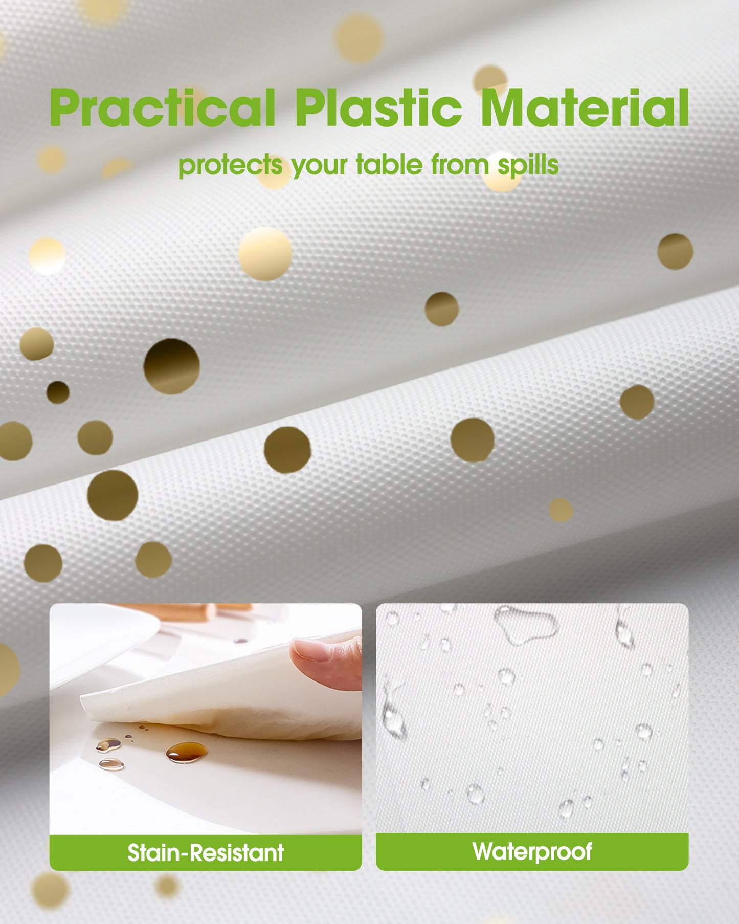 Pureegg Plastic Table Cloth 10 Pack, 54 x 108 Inch Disposable Table Cloths for Party, Picnic and Wedding, Rectangle