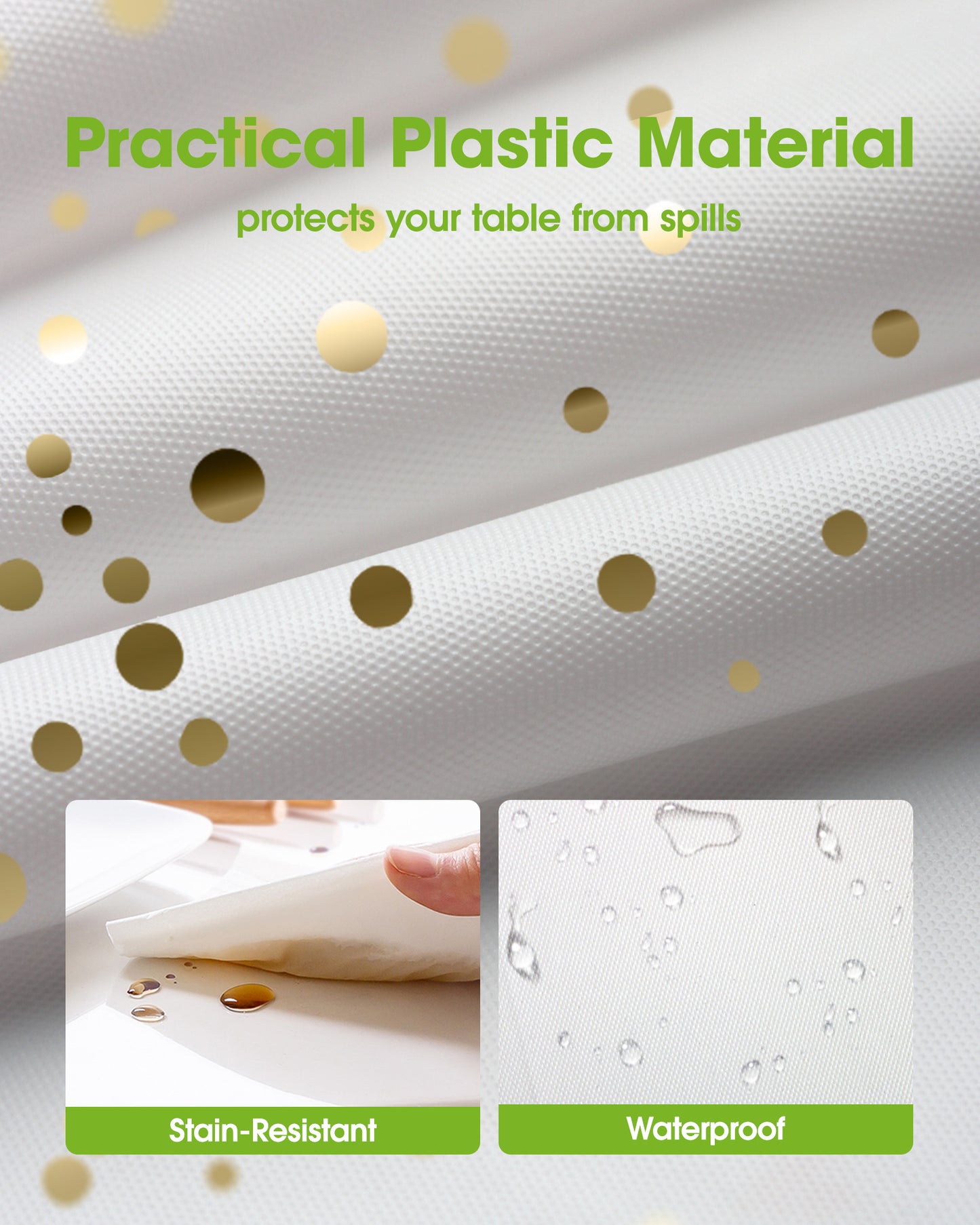 Pureegg Plastic Table Cloth 10 Pack, 54 x 108 Inch Disposable Table Cloths for Party, Picnic and Wedding, Rectangle