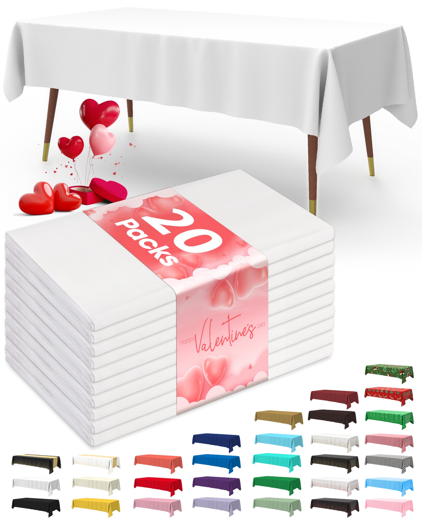 Table Cloth for Valentines Day Decorations