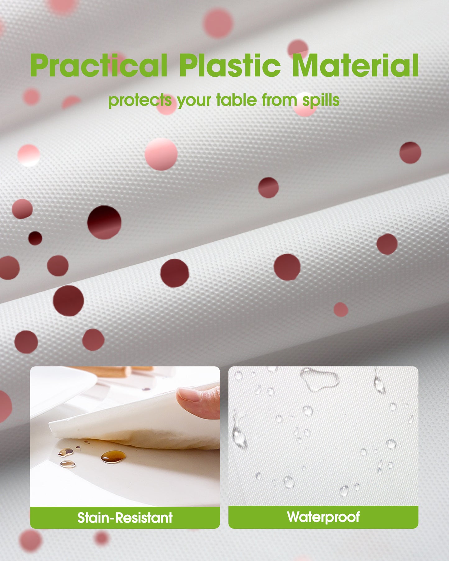 Pureegg Plastic Table Cloth 10 Pack, 54 x 108 Inch Disposable Table Cloths for Party, Picnic and Wedding, Rectangle