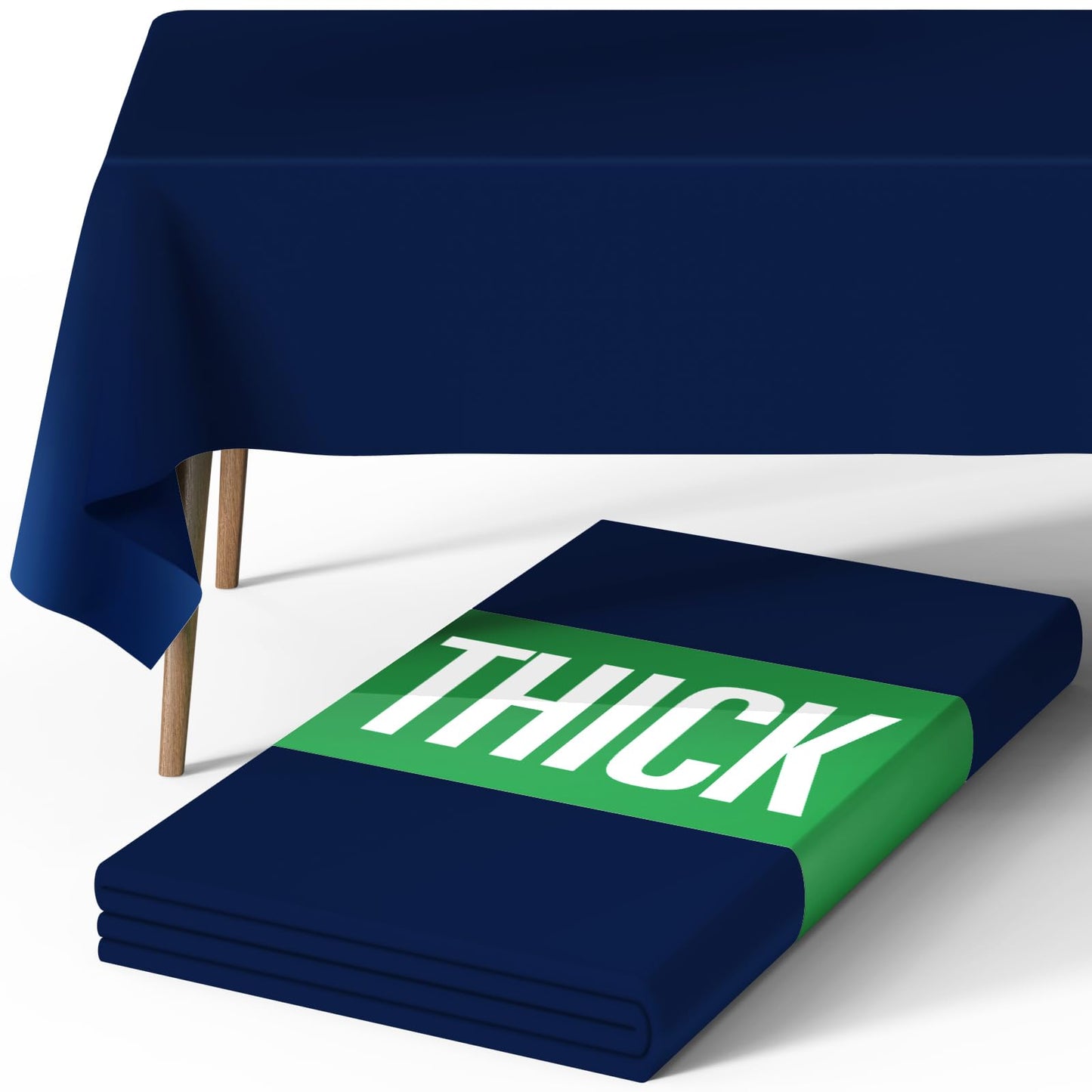 Pureegg Rectangle Table Cloth 60" x 84" – Durable Polyester Tablecloth Offers Reusable & Washable Protection, Ideal for Outdoor Party, Picnic, Wedding, Banquet and Birthday, 1 Pack, Black