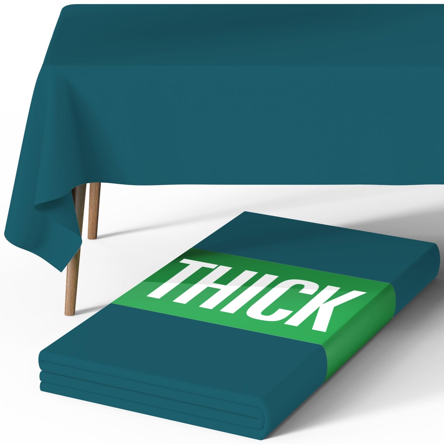 Pureegg Rectangle Table Cloth 60" x 84" – Durable Polyester Tablecloth Offers Reusable & Washable Protection, Ideal for Outdoor Party, Picnic, Wedding, Banquet and Birthday, 1 Pack, Black