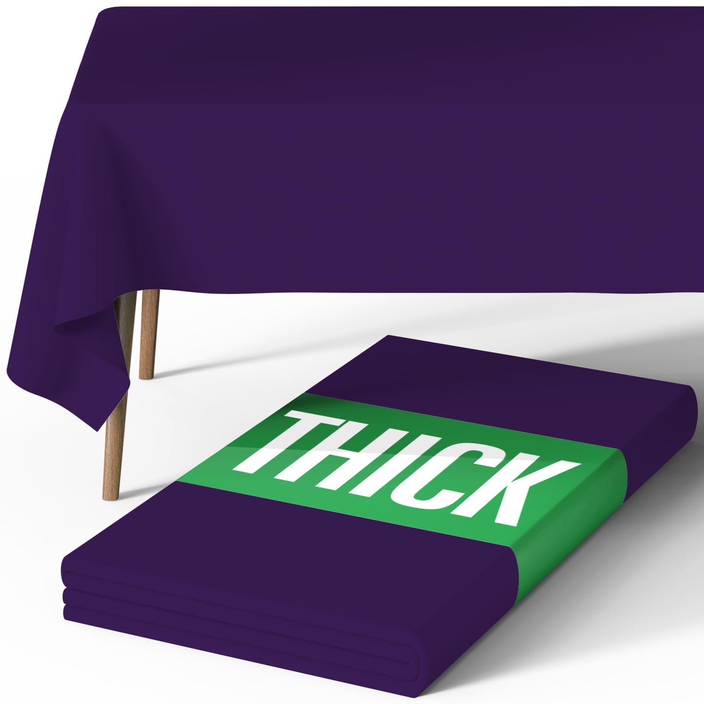 Pureegg Rectangle Table Cloth 60" x 84" – Durable Polyester Tablecloth Offers Reusable & Washable Protection, Ideal for Outdoor Party, Picnic, Wedding, Banquet and Birthday, 1 Pack, Black