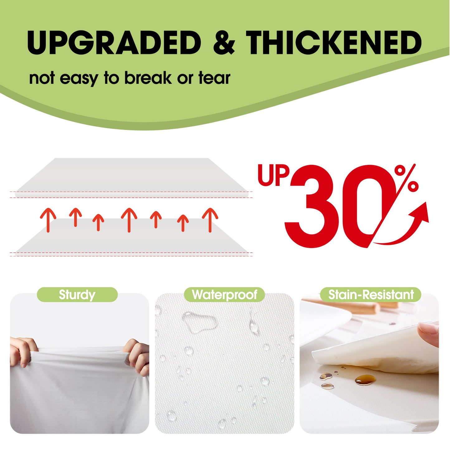 Pureegg Table Cloth - 10 Packs, Disposable Table Cloth for Retangle Table, 54"x108" Decorative Plastic Tablecloth for Parties, Picnics, Camping, Waterproof & Stain-Resistant, White