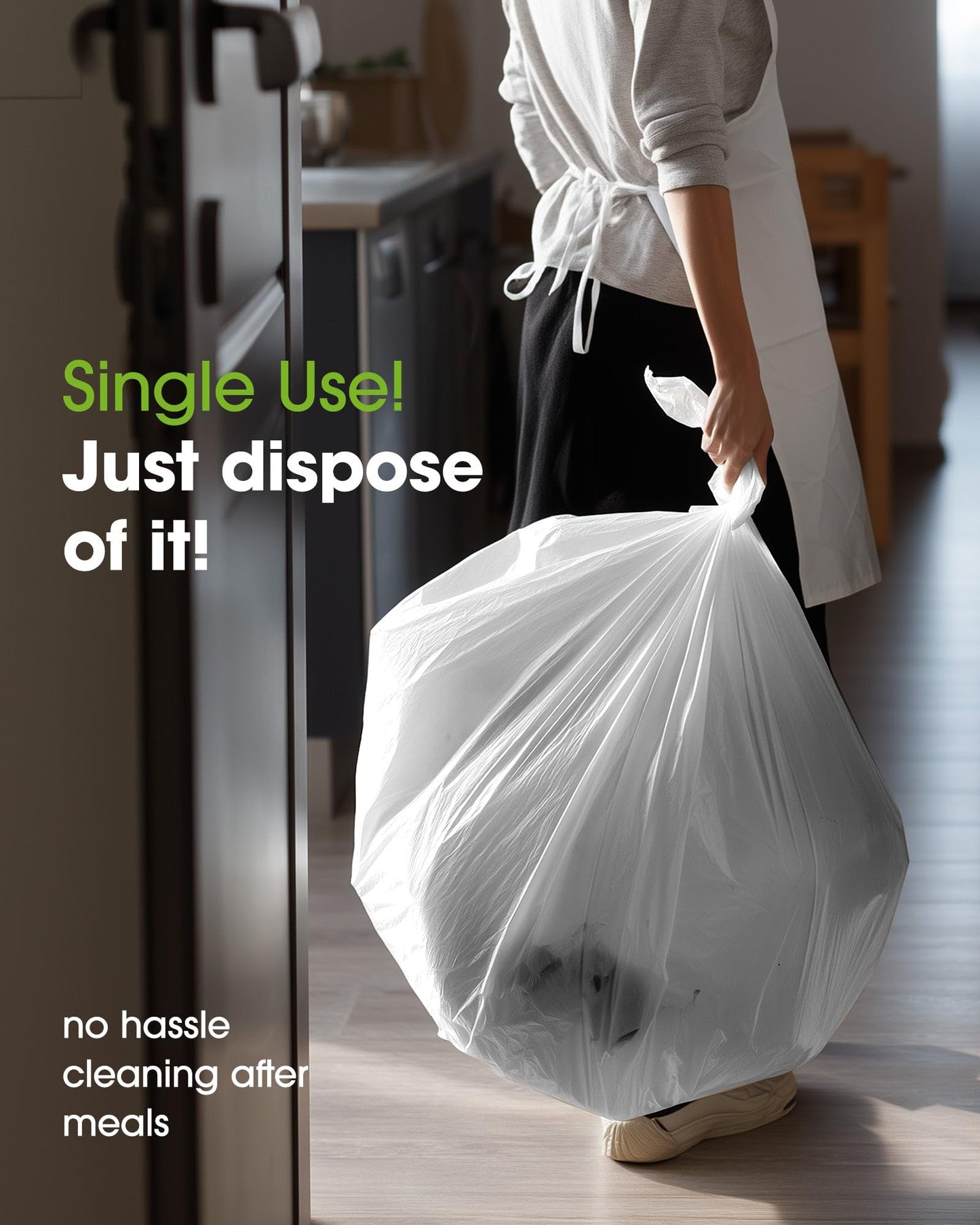 Pureegg Plastic Table Cloth 10 Pack, 54 x 108 Inch Disposable Table Cloths for Party, Picnic and Wedding, Rectangle, White