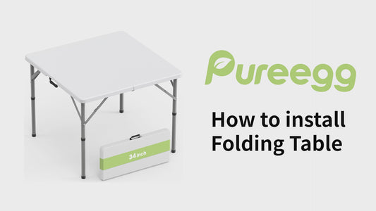 Installation Video of Folding Table 34inch